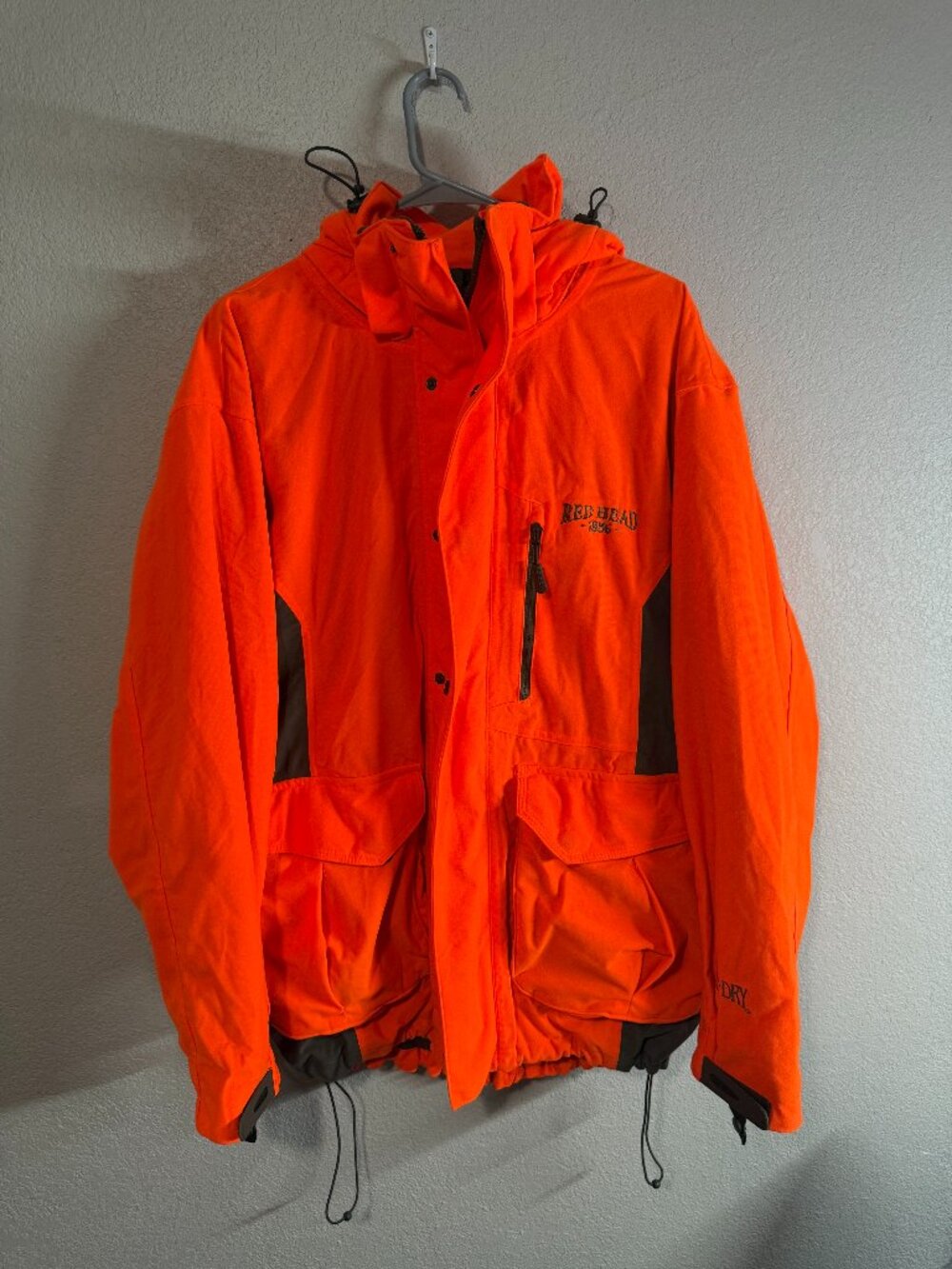 RedHead Men's Blaze Orange Waterproof Insulated Hunting Jacket Size L Large